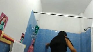 Two Stepsisters Pissing on Each Other & Husband Join for Lesbian Shower - Amateur Threesome Pee Video