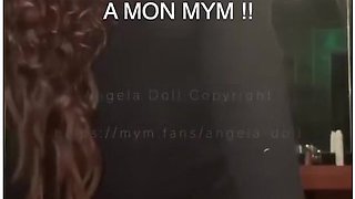 Angela Doll - Risky Challenge: Getting Fucked In The Ass By My Office Colleague In The Wc !!