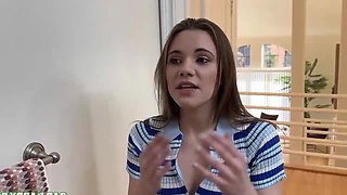 Passionate stepdaughter begs stepdaddy for intense sensual pleasure