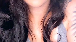 Stacked brunette goes solo toys and masturbation