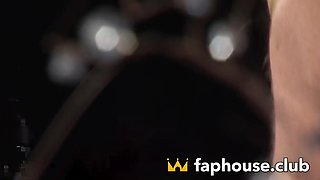 This light-haired MILF permanently smokes and blows schlongs while getting