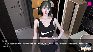 Ep2: Lesbian Show with Luna and Mion - Female Anchor Next Door