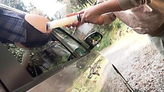 Outdoor amateur ass fuck