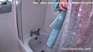 Lucky Stepson Gets A Surprise Blowjob After Shower