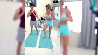 An exercise in seduction with my hot stepmom