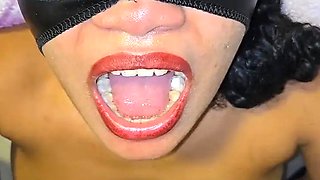 Pissing and Cumming in the Syringe and Throwing It Inside My Slutty Stepdaughter's Nose