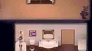 Treasure of Nadia: sexy MILF is masturbating under the shower and a guy is watching on her ep 109