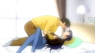 Busty hentai whore rides