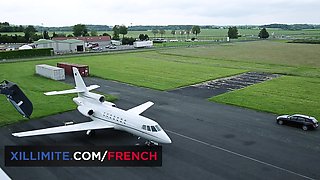 Sexy Slim Blonde French Escort Girls Let a Rich Perv Fuck Them In All Holes On Board a private jet