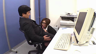 Horny Office Wife Caught Masturbating