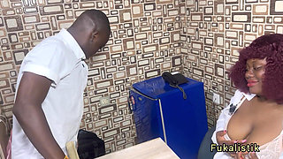 Hotel Manager Fucks BBC Job Seeking Cleaner During Office Interview