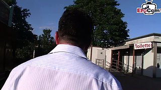 skinny German Teen Approached On The Street And picked up