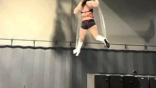 Small tit brunette banged on the floor