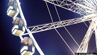 Come-hither Jason Luv and Lena Reif at bbc action