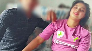 Desi village girl Soniya So happy with her Lover's Big Cock, beautiful teen babe girl fucking when alone