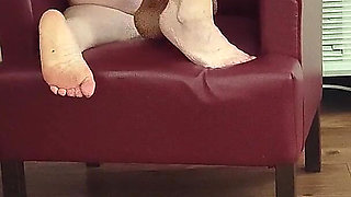 Fat Whore Rides You in the Chair Cums Squirting Everywhere