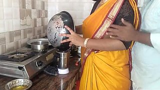 Indian Maid Fucking Hard in Kitchen - Homemade Desi Aunty Role Play