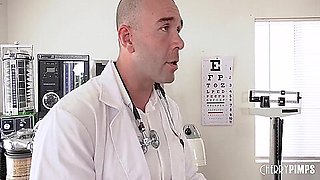 Horny Blonde - Cucks Her Husband With Her Doctor Because She Wants To Get Pregnant!