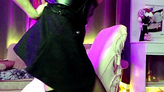 Sexy Hot Brunette Dildos Her Tight Hole
