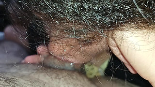 SURPRISE CREAMPIE, SLUT SUCKED SO HARD SHE MADE THE CUCKOLD CUM