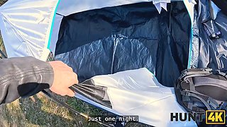 Hunt4k. hot sex On The Couch after date in the tent