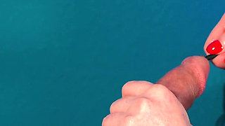 Facesitting and Cock Stretching in Blue Lingerie