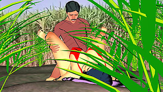 The brother-in-law left the sister-in-law in the field. Devar Bhabhi Ne Khet Mein Ki Chudai