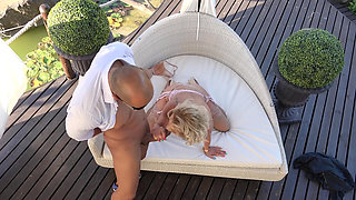 Outdoor Fuck!! Outside the Hard Cock Is Fucked