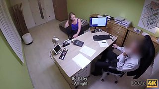 Loan4k. obscene agent offers a god loan to modest fleshy thing