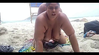 Fucking on the Beach Was a Delight While the Bathers Watched