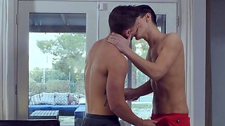 Muscular Jock Bends Over For Plowing