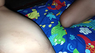 Stepbrother's Fingers Explore Stepsister's Gigantic Boobs and Wet Pussy
