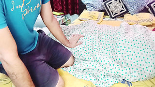 Husband and Wife Enjoying the Evening of Winter