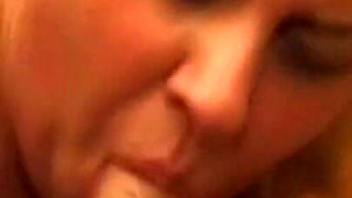 Greedy Blonde MILF Drains Two Lucky Cocks Eagerly