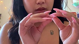 Sexy teen ebony solo toy masturbation