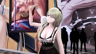 Hentai chick enjoys anal sex at the gym