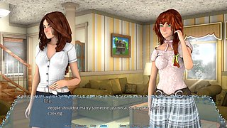 Offcuts Amy in an animated hentai visual novel adventure
