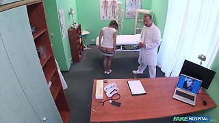 Patient Orgasms Cunt Juice On Desk 1 - Fake Hospital