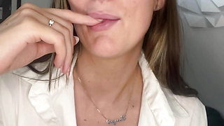 Horny British Nurse gets bored on shift JOI