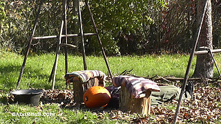 Happy Halloween! Pumpkin Face Spitting