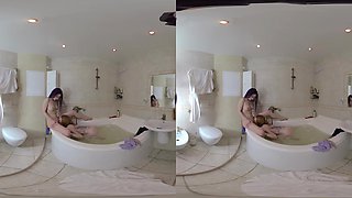 Nekokimiko And Mia Sanders Hot Lesbians Scene In Bathroom - Lesbian Pussy Licking Fingering