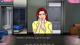 Lust Town - Gameplay - Roleplay - Camshow 2- Exposed Herself Completely
