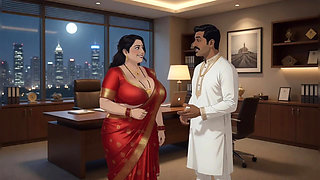 Desi indian shweta bhabhi having sex at office with hindi audio animation video