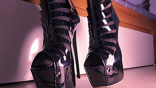 Nylon Feet High Heels