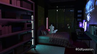 Erotic hottie's 3d animated porn