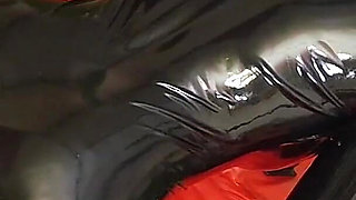 Satanic Black Latex Witch Summons Satan