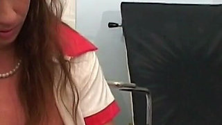 Doctor piss - young lady Renata Black gets her mouth filled with doctor's urine