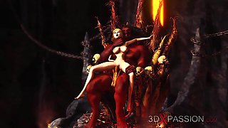 Inferno. hot porn in hell. devil pounds hard a teenager sexy woman