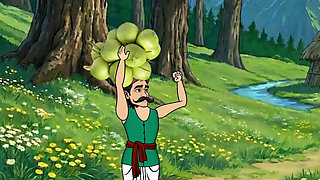 Both Anjali and Coconut Wala have sex with big cocks in their bedroom.