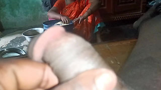 My Hasband Cock Handjob with Home
